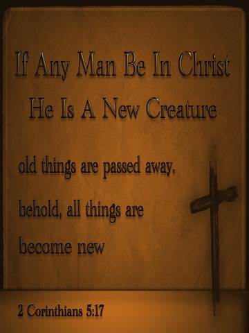 2 Corinthians 5:17 Old Things Are Passed Away (brown)